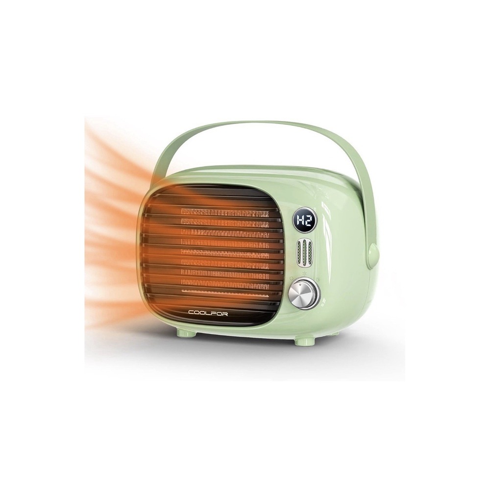 8N26/  Fast Heating Desk Heater with Temperature Control, 800W/500W Safe